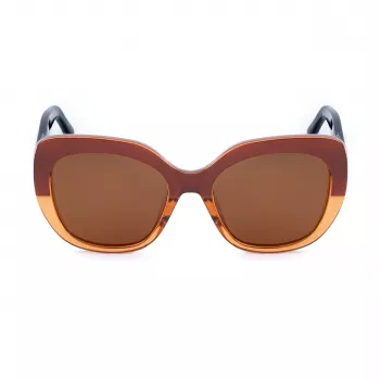BOBROFF occhiali da sole donna BFG0001-C4P - montatura in plastica rettangolare, lenti in policarbonato grigie UV400, 54/20/149 mm
