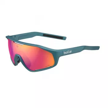 Bolle BS010009 Occhiali sportivi unisex - montatura in nylon nera, lenti in policarbonato grigie, protezione UV400