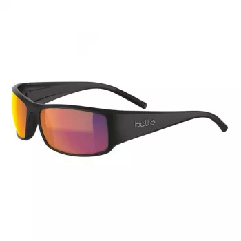 Bolle BS026006 Occhiali da Sole Unisex - Montatura Nero Opaco, Lenti Grigie, 63/17/130 mm