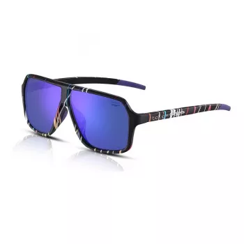 Bolle BS030008 Occhiali da sole unisex - montatura nera opaca, lenti grigie - 60/10/140 mm