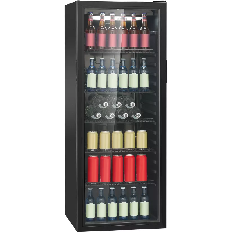 Bomann KSG 7292 Frigorifero con porta in vetro 143 cm bianco