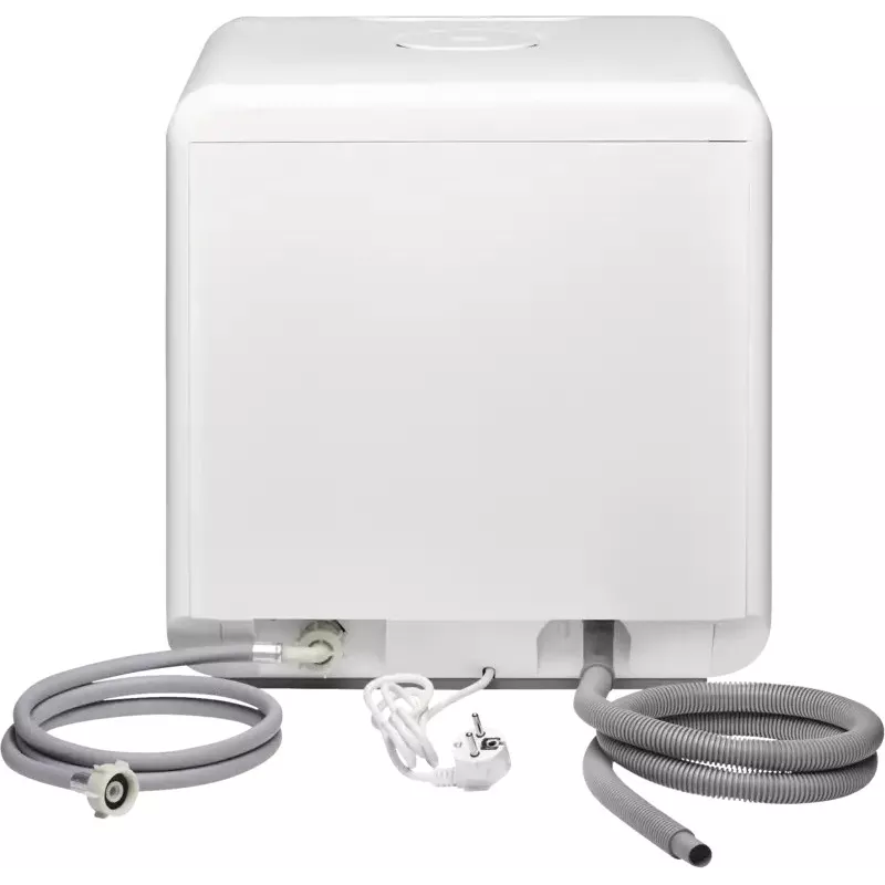 Bomann TSG 5702 lavastoviglie da tavolo bianca con serbatoio acqua 5L, 2 coperti, 6 programmi, classe energetica F