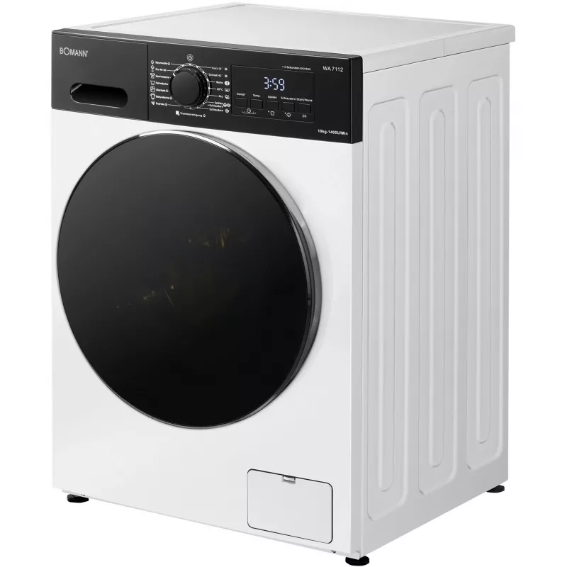 BOMANN WA 7112 Piastra per waffle, bianco/nero