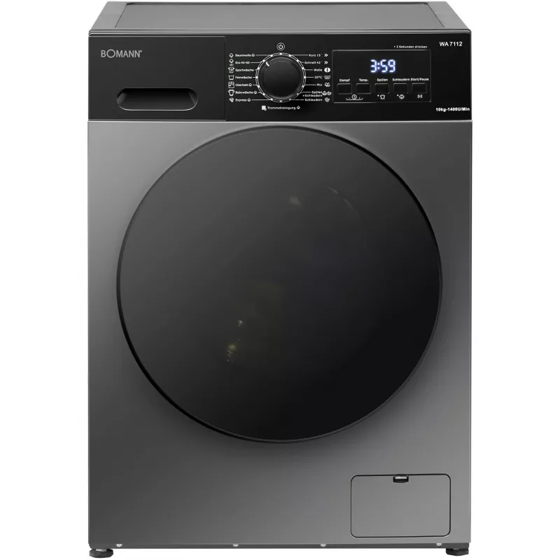 BOMANN WA 7112 Titan piastra per waffle, Titan/Nero