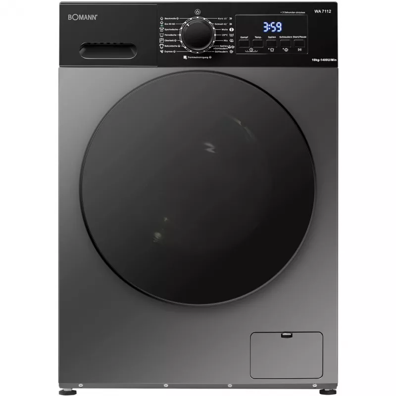 BOMANN WA 7112 Titan piastra per waffle, Titan/Nero