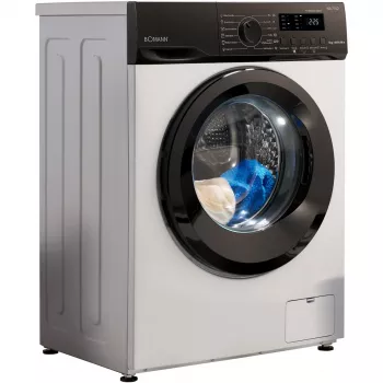 BOMANN WA 7162 Lavatrice a carica frontale, 7 kg, 1400 giri/min, bianco/nero