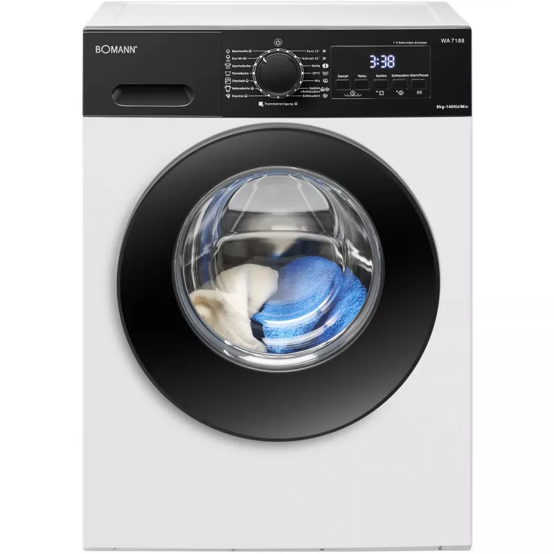 BOMANN WA 7188 Piastra per waffle, bianco/nero