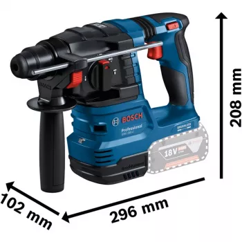 Bosch 18V Professional Set Martello perforatore GBH 18V-22 + Trapano avvitatore GSR 18V-45 - (blu/nero, 2x batteria Li-Ion 4.0Ah, punta per martello e set di inserti, borsa portautensili) (0615V0003D)