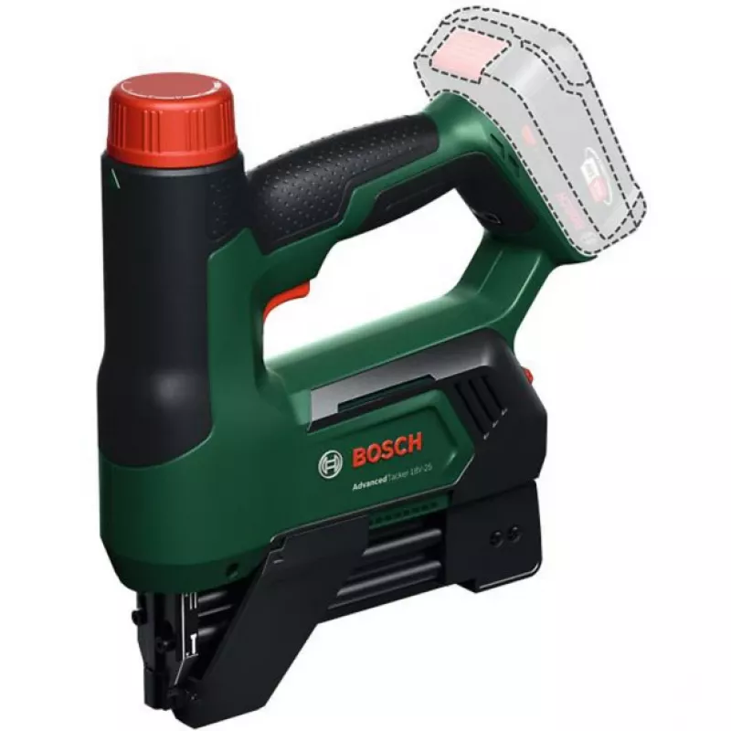 Bosch AdvancedTacker 18V-25 Graffatrice/chiodatrice a batteria (Bare Tool) Verde/Nero