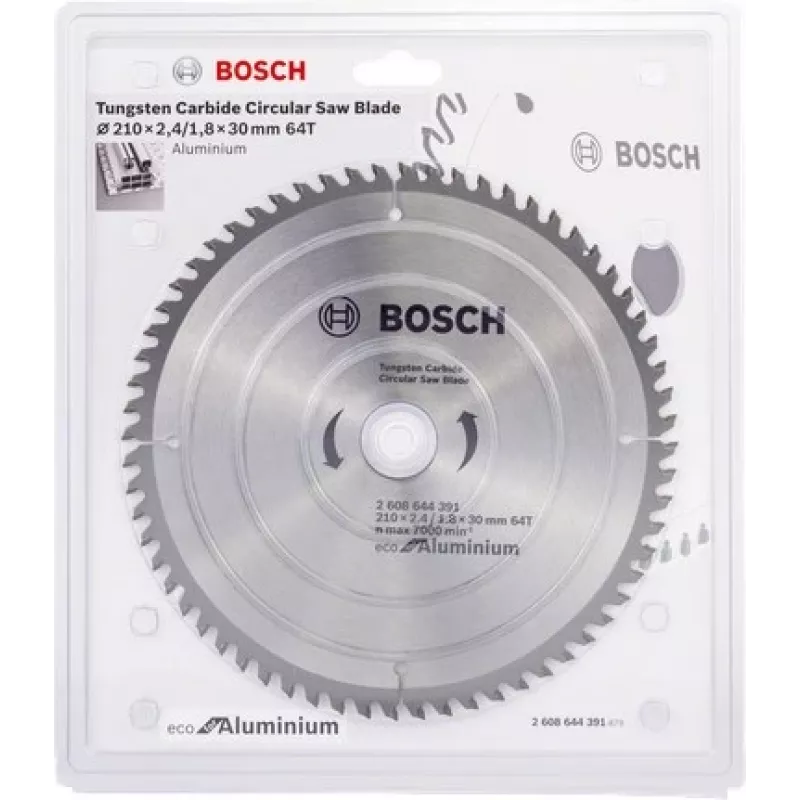 BOSCH Lama per sega in alluminio 210x30mm 64 denti ECO