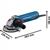 Bosch smerigliatrice angolare GWS 12-125 Professional + disco diamantato blu 1.200 W (06013A6102)