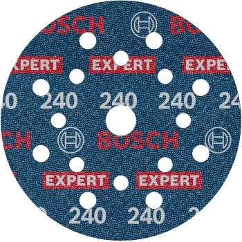 Bosch Expert M480 disco abrasivo in rete 150 mm P120 confezione da 50 con attacco velcro multi-foro per levigatrici orbitali 2608902449