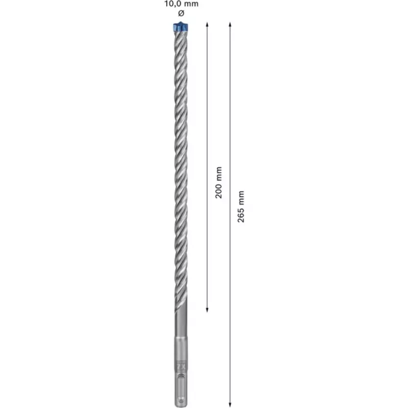 Bosch EXPERT SDS plus-7X set punte per martello 10 mm, 30 pezzi, lunghezza 265 mm 2608900188