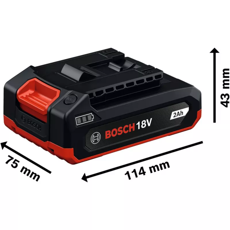 Bosch GBA18V-20 Batteria ricaricabile Li-Ion 18V 2.0Ah con COOLPACK