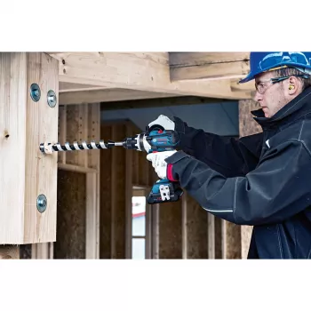 Bosch GSB 18V-110 C Professional Trapano avvitatore a percussione a batteria 18V (senza batteria, blu/nero)