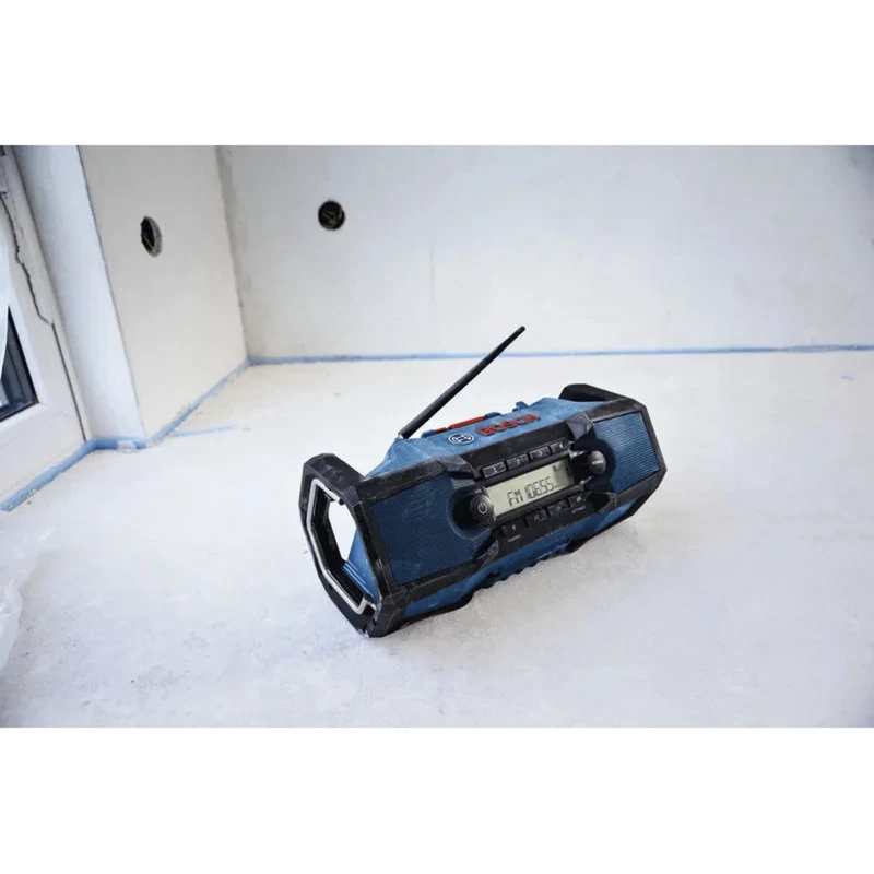 BOSCH HEAVY DUTY GPB18V-3C Professional radio FM Bluetooth (blu/nero, dispositivo senza batteria)