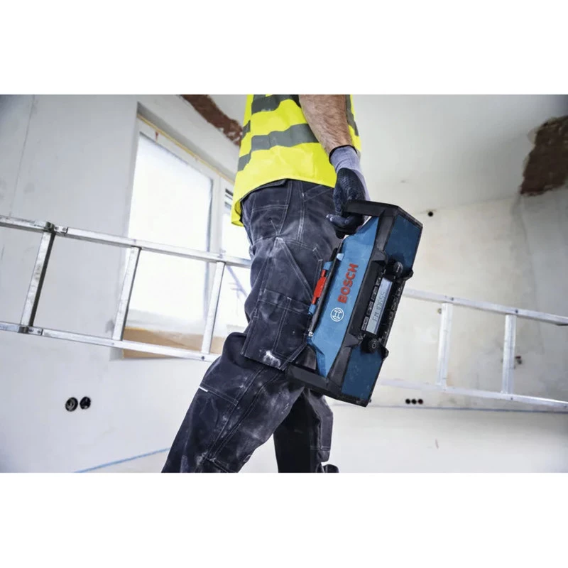 BOSCH HEAVY DUTY GPB18V-3C Professional radio FM Bluetooth (blu/nero, dispositivo senza batteria)