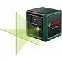 Bosch Home and Garden Quigo Green Set laser a linee incrociate con morsetto, piastra adattatore e treppiede in alluminio da 1,1 m 0603663CZ1
