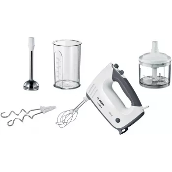 Bosch MFQ37480 ErgoMixx frullatore a mano, 750 W, bianco/grigio