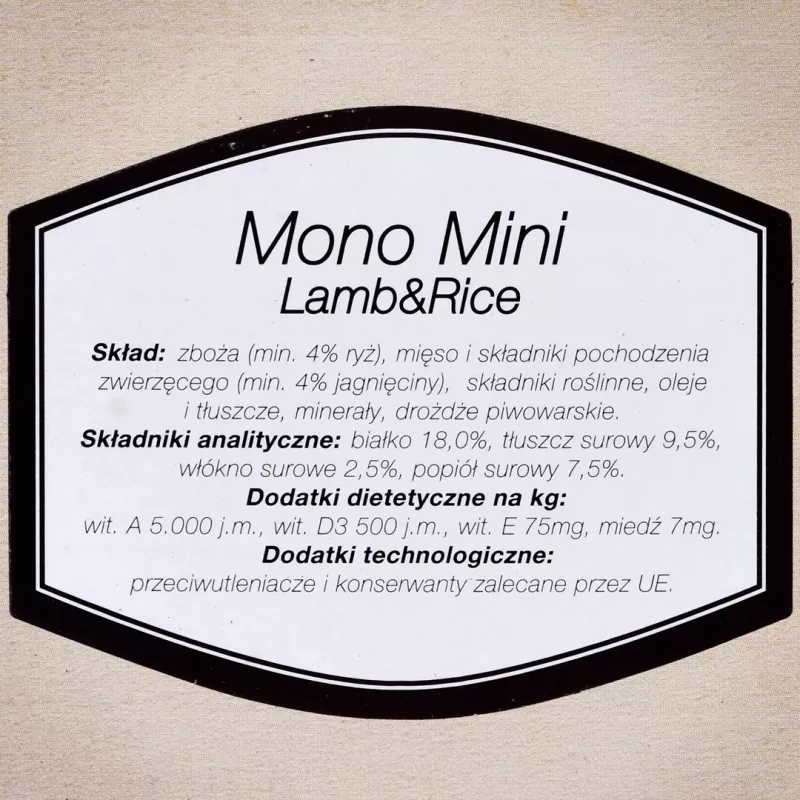 Bosch Mono Mini agnello e riso cibo umido per cani 0,9 kg