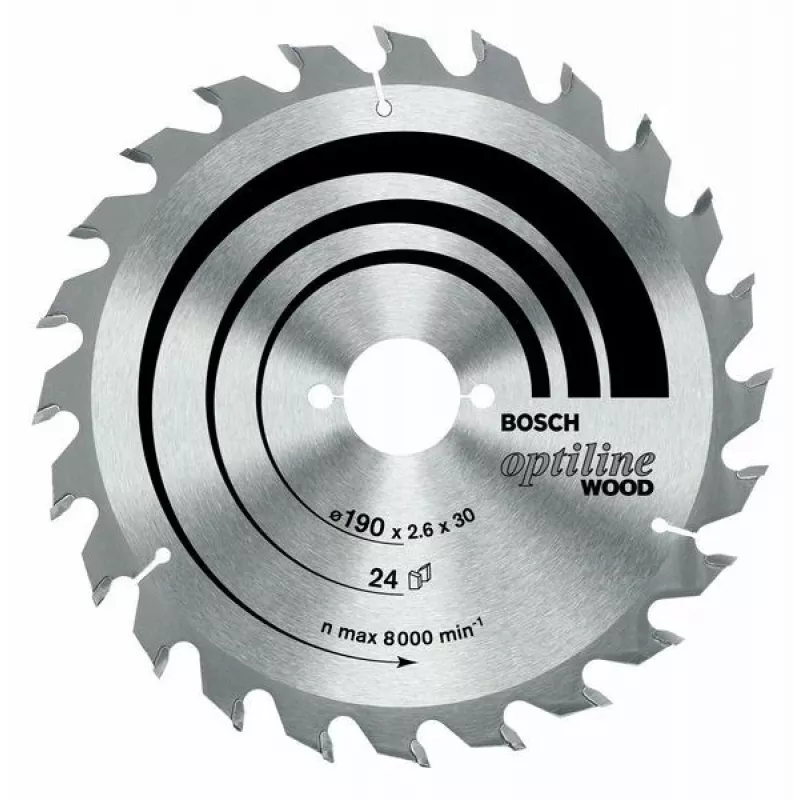Bosch Optiline Wood lama per sega circolare 190mm x 30mm x 24T