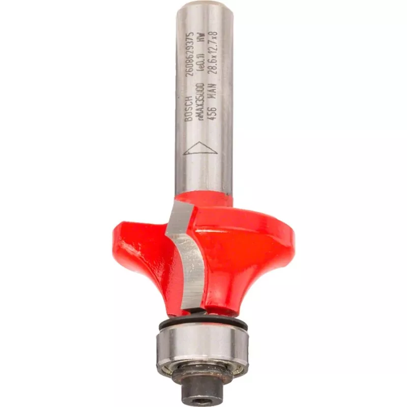 Bosch Power Tools Expert per legno fresa per arrotondare, raggio 7,9 mm, gambo 8 mm, a due taglienti, con cuscinetto
