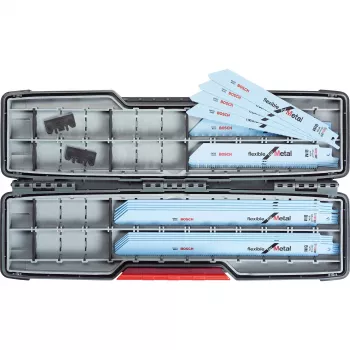 Bosch Power Tools set di lame per sega a sciabola Flexible per metallo, 20 pezzi (in ToughBox)