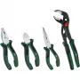 Set di 4 pinze Bosch Powertools 1600A02W7K con pinza combinata, tronchese, pinza a punte e pinza regolabile, verde/nero