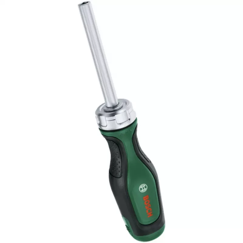 Bosch PowerTools set cacciavite a cricchetto con inserti, 13 pezzi, coppia fino a 50 Nm, verde/nero (1600A032V0)