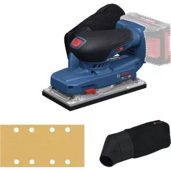 BOSCH POWERTOOLS levigatrice orbitale a batteria GSS 18V-18 Professional Solo, 18 V (blu/nero, senza batteria e caricabatterie, in L-BOXX)