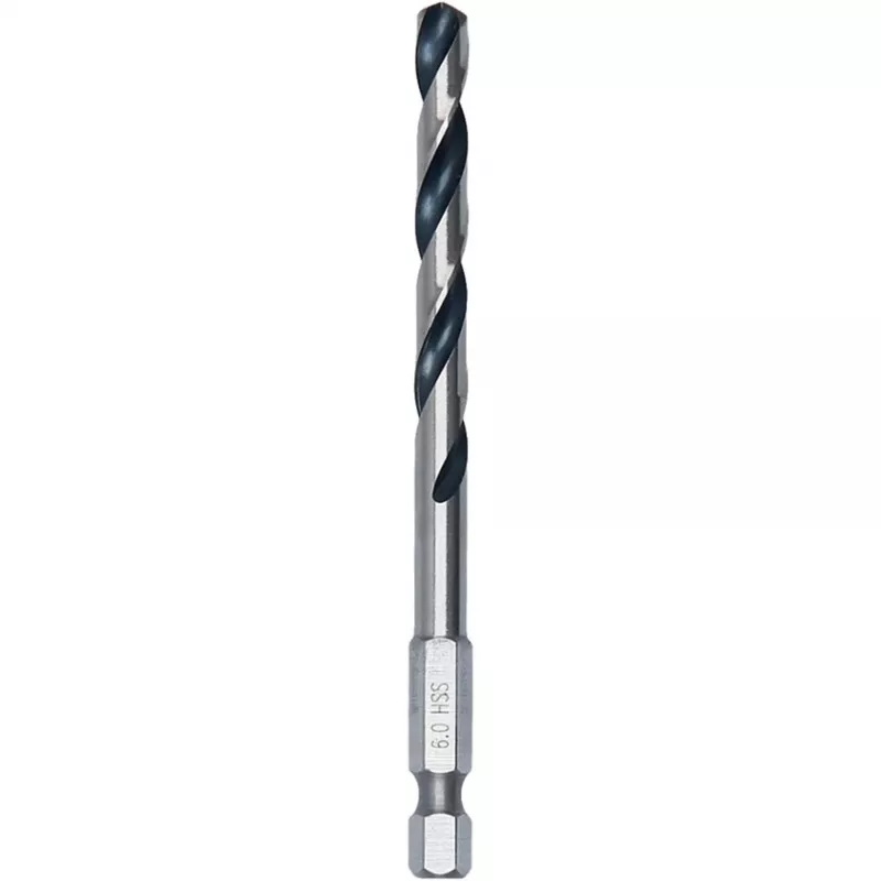 Bosch PowerTools HSS PointTeQ Hex punta elicoidale, 6 mm, 10 pezzi, lunghezza di lavoro 57 mm