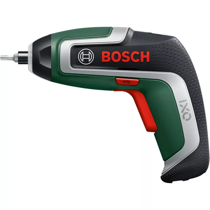 BOSCH Powertools IXO 7 Anniversary Set 3,6V Avvitatore a batteria (Verde/Nero, Li-Ion 2,0Ah, set di inserti, palline di semi, scatola)