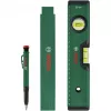 Bosch PowerTools Set di marcatura, 3 pezzi (verde/nero) – marcatore di profondità, marcatore universale e matita da falegname