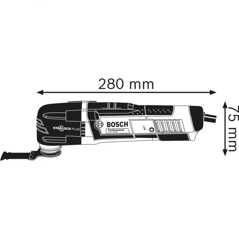 BOSCH POWERTOOLS Multi-Cutter GOP 30-28 Professional (blu/nero, L-BOXX, 300 Watt, accessori inclusi)