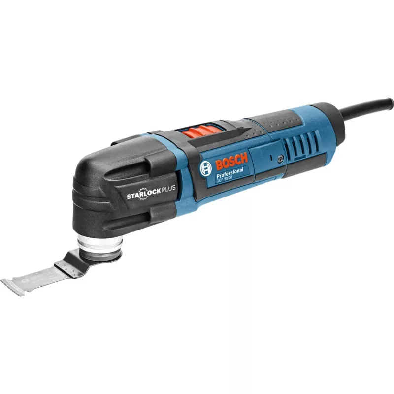 BOSCH POWERTOOLS Multi-Cutter GOP 30-28 Professional (blu/nero, L-BOXX, 300 Watt, accessori inclusi)