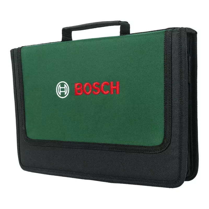 BOSCH Powertools set universale di utensili manuali, 25 pezzi (verde, con borsa portautensili)