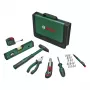 BOSCH Powertools set universale di utensili manuali, 25 pezzi (verde, con borsa portautensili)
