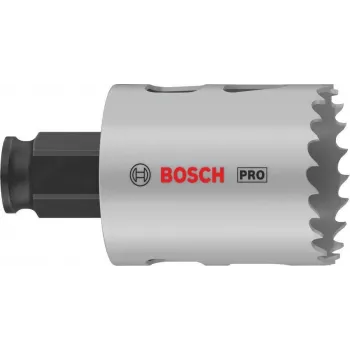 Bosch PRO MultiMaterial PC Plus sega a tazza 57 mm con PowerChange, lunghezza di lavoro 44 mm, con placchetta in metallo duro 2608594392