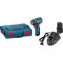 Bosch Professional GDS 12V-115 avvitatore a impulsi a batteria con 2 batterie ricaricabili agli ioni di litio 3,0 Ah, L-BOXX