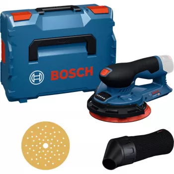 Bosch Professional GEX 12V-150-3 Levigatrice Orbitale a Batteria (12V, 150 mm, Motore Brushless EC, in L-BOXX)