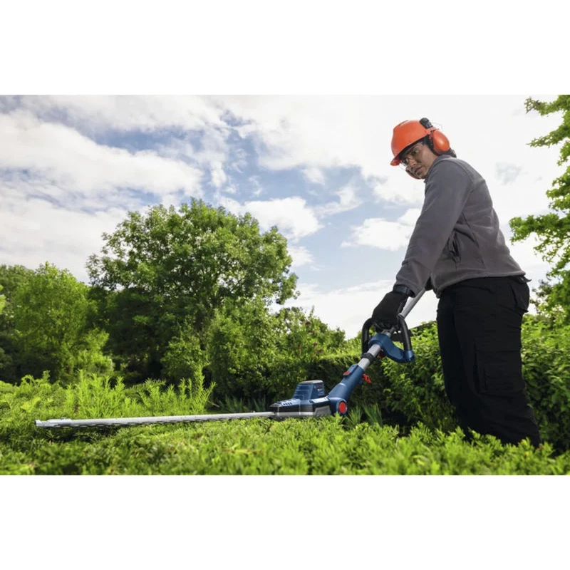 Bosch Professional GHE 18V-50FP Tosasiepi a batteria, 18 V, blu/nero, dispositivo senza batteria