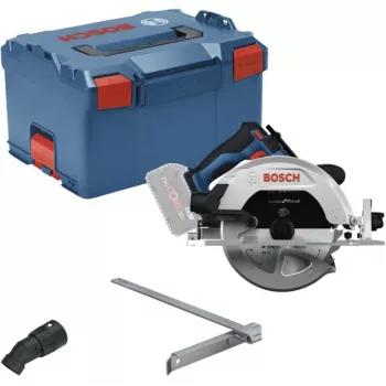 Bosch Professional GKS 18V-68-2 sega circolare a mano a batteria, 18 V, lama 190 mm, Solo (senza batteria e caricabatterie), blu/nero, in L-BOXX