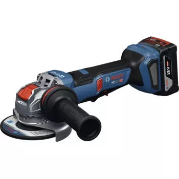 Bosch Professional GWX 18V-11PS smerigliatrice angolare a batteria solo, 18V, 125mm, X-LOCK, blu/nero, senza batteria e caricabatterie