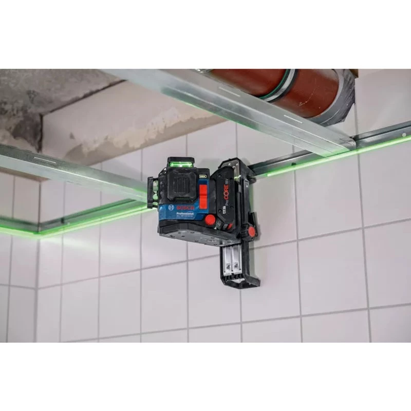Bosch Professional Supporto di montaggio DK 20 (nero, per laser a linee GLL 18V-120-33 CG e supporto LB 10)