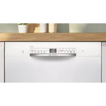 Bosch SMU2HTW08E lavastoviglie da incasso, 60 cm, 13 coperti, 5 programmi, classe di efficienza energetica C, AquaStop, bianco