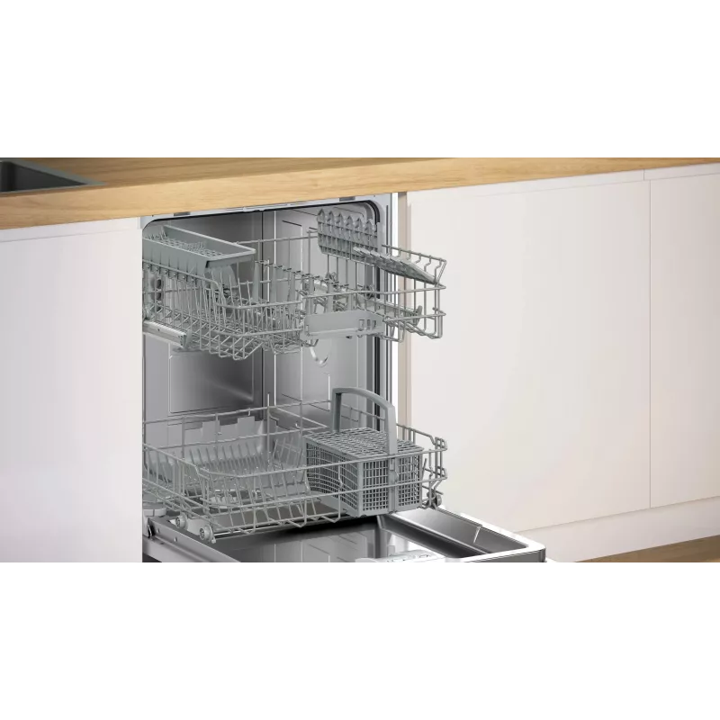 Bosch SMU2HTW08E lavastoviglie da incasso, 60 cm, 13 coperti, 5 programmi, classe di efficienza energetica C, AquaStop, bianco