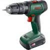 BOSCH UniversalImpact 18V Trapano avvitatore a percussione a batteria (verde/nero, 2x1,5 Ah Li-Ion, set da 241 pezzi)