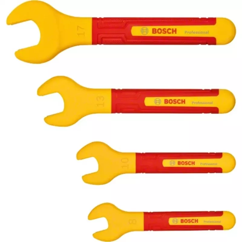 Bosch set chiavi a forchetta isolato VDE 8/10/13/17mm (1600A02NE8)