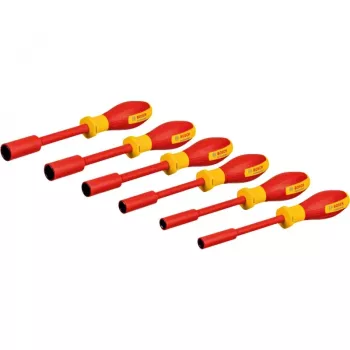 Bosch set di cacciaviti isolati VDE 1600A02NF3, 7 pezzi, taglio/punta a croce/Pozidriv, 1000V, IEC 60900