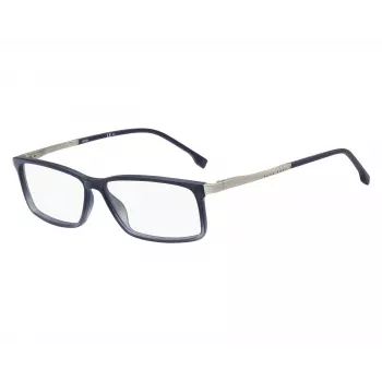 BOSS BOSS1250ITSIP Occhiali da sole uomo rettangolari Nero Grigio 57/13/145 mm